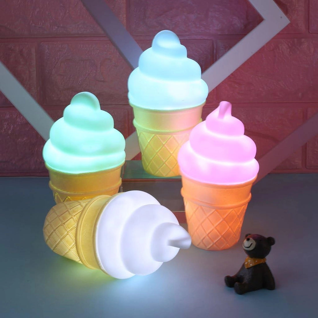 Ice Cream Cone Shaped Night Light