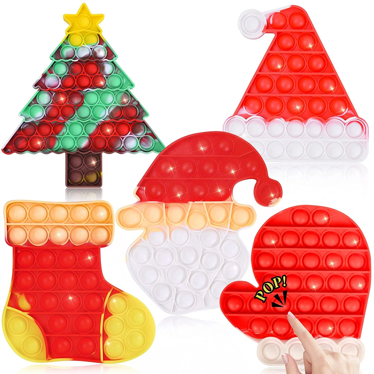 Sensory Christmas pop it toys